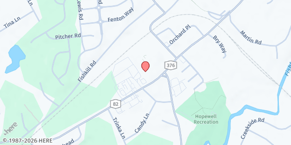 Map showing St. Columba Church Food Pantry at 835 Route 82, Hopewell Junction, NY