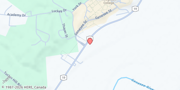 Map showing ACCORD Houghton Wesleyan Church PUP at 9712 Route 19, Houghton, NY