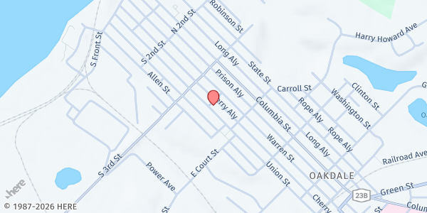Map showing Rock Solid Church at P.O. Box 424, Hudson, NY