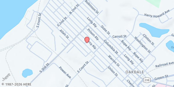 Map showing Rock Solid Church Food Pantry at P.O. Box 424, Hudson, NY