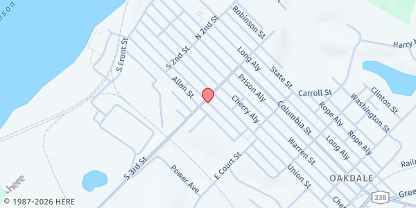 Map showing The Salvation Army Community Center - Hudson at PO Box 746, Hudson, NY