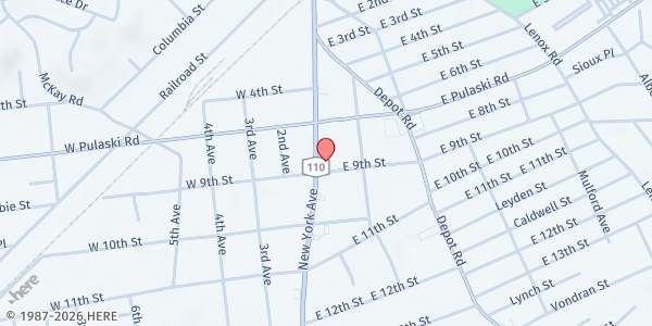 Map showing St. Hugh of Lincoln at 21 East 9th Street, Huntington Station, NY
