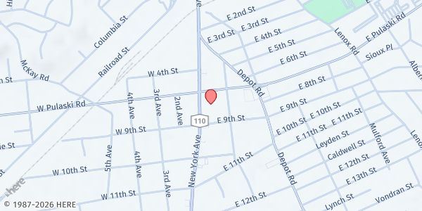 Map showing St Hugh Of Lincoln Parish Outreach at 1450 New York Avenue, Huntington Station, NY