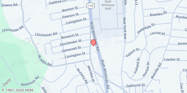 Map showing Sunnyside Long Island at 277 Walt Whitman Road, Huntington Station, NY
