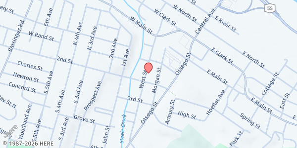 Map showing Catholic Charities of Herkimer County - Ilion Office at 61 West Street, Ilion, NY