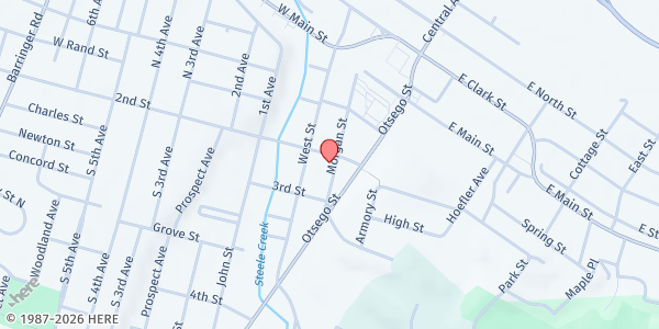 Map showing Ilion - Food$en$e Site at 90 Morgan Street, Ilion, NY