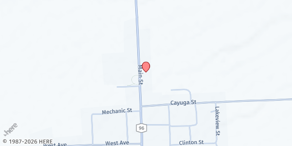 Map showing Interlaken Church Cupboard at 8315 N Main Street, Interlaken, NY