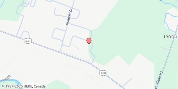 Map showing 44 Seneca Senior Center at 28 Thomas Indian School Drive, Irving, NY