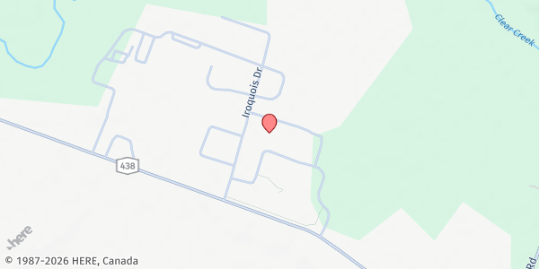 Map showing TRIBAL ADVOCATE SENECA NATION at 210 THOMAS INDIAN SCHOOL DRIVE EXT., IRVING, NY