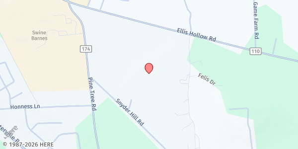 Map showing The Pantry at Ithaca College at 201 Egbert Hall, Ithaca, NY