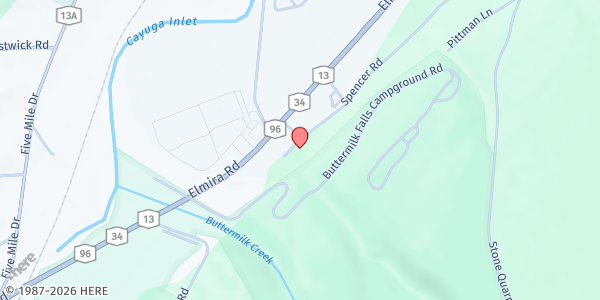 Map showing Tompkins Community Action - Spencer Rd at 701 Spencer Rd, Ithaca, NY