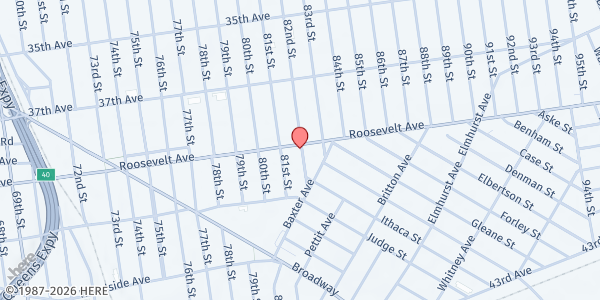 Map showing La Jornada - Together We Are Stronger Unisocial at 81-68 Roosevelt Avenue, Jackson Heights, NY