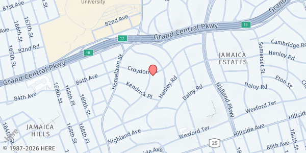 Map showing All My Children Daycare at 175-44 MAYFIELD ROAD, Jamaica, NY