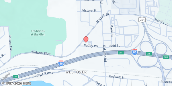 Map showing Counseling Center at 780 Harry L Drive, Johnson City, NY