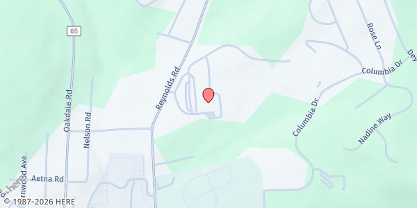 Map showing Wildcat Food Center, South Parking Lot at 666 Reynolds Road, Johnson City, NY