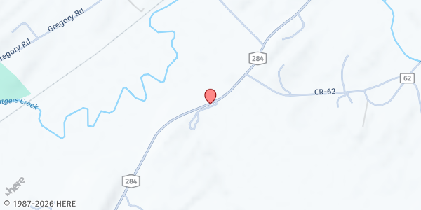 Map showing Sleepy Hills Orchard Farm Stand at 1328 Route 284, Johnson, NY