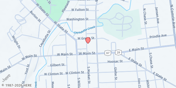 Map showing Saint John's Episcopal Church - Food Distribution Center at 28 N Market St, Johnstown, NY