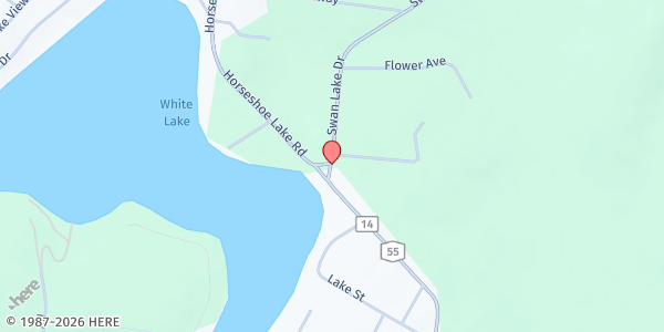 Map showing Kauneonga Lake Farmers' Market - Village Square at 3597 State Route 55, Kauneonga Lake, NY