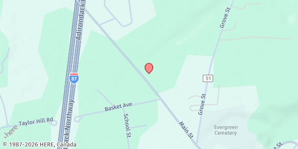 Map showing JCEO - Ausable/Keeseville at 1908 Rte. 22, Keeseville, NY