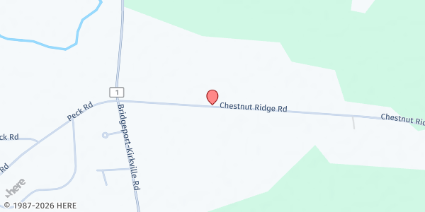 Map showing Kubecka Farm Roadside Stand at 691 Chestnut Ridge Rd, Kirkville, NY
