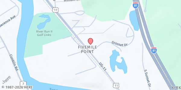 Map showing CHOW- St. Mary's of Kirkwood at 975 NY Route 11, Kirkwood, NY