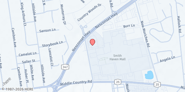 Map showing Zan's Kosher Deli & Restaurant at 135 Alexander Avenue, Lake Grove, NY
