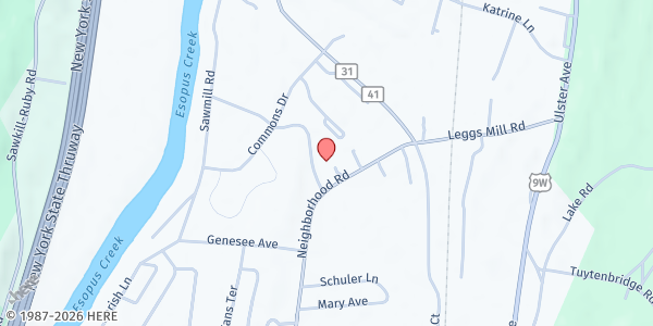 Map showing Bread of Life Food Pantry at 865 Neighborhood Road, Lake Katrine, NY