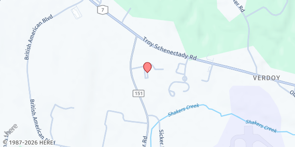 Map showing Regional Food Bank - Main Location at 965 Albany Shaker Rd, Latham, NY