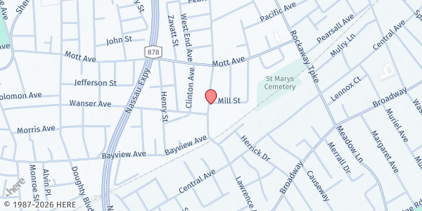 Map showing Outreach COGIC/FP at 226 Lawrence Avenue, Lawrence, NY