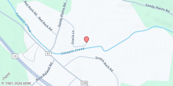 Map showing Stoneledge Farm Stand at 145 Garcia Lane, Leeds, NY