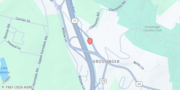 Map showing Josephs Storehouse Food Pantry at 23 Triangle Road, Liberty, NY