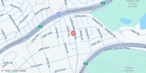 Map showing Samuel Field YM & YWHA, Inc. at 58-20 Little Neck Parkway, Little Neck, NY