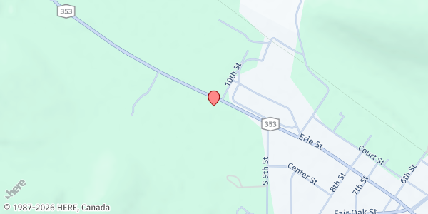 Map showing Little Valley Wesleyan Church at 704 Erie St, Little Valley, NY