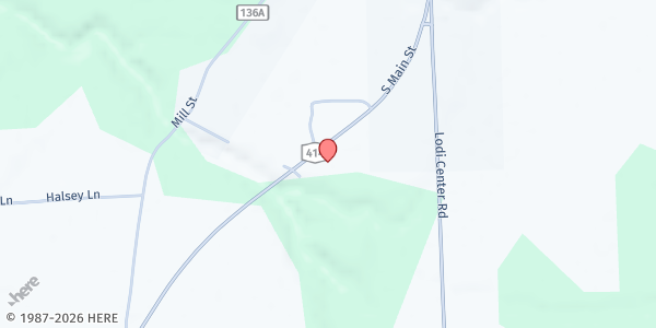 Map showing Lodi Food 4 All at 8466 S. Main Street, Lodi, NY