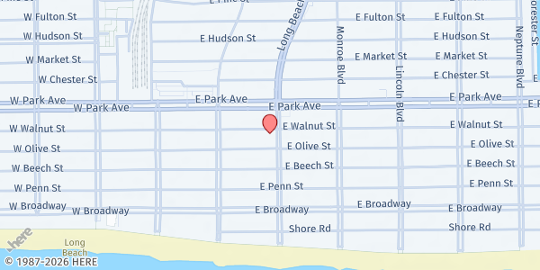 Map showing La Cruzada Evangelica at 265 Long Beach Blvd., Long Beach, NY