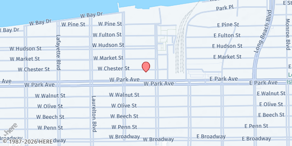 Map showing New Life Bread of Life FP at 124 W. Chester St, Long Beach, NY
