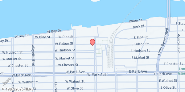 Map showing Vision of Hope Caregivers at 569 National Boulevard, Long Beach, NY