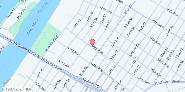 Map showing CENTER OF HOPE INTERNATIONAL - Long Island City at 12-15A 40TH AVENUE, Long Island City, NY