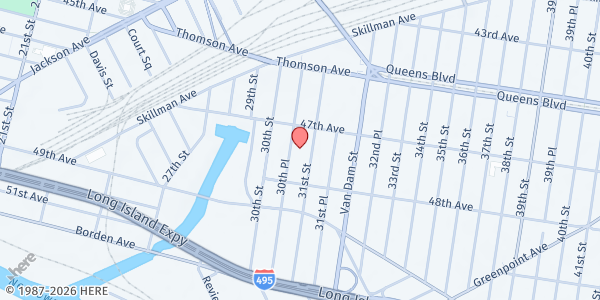 Map showing DOHMH Worksite Wellness Open House (The Factory) at 30-30 47th Avenue, Long Island City, NY