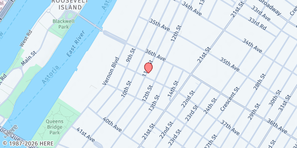 Map showing HOUR Children Community Outreach - LIC at 36-49 11TH STREET, Long Island City, NY
