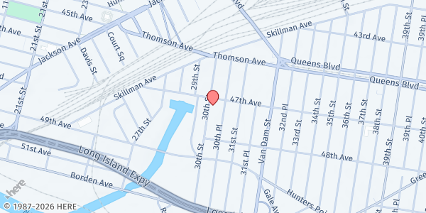 Map showing La Jornada - Long Island at 47-09 30th Street, Long Island City, NY