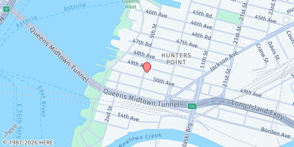 Map showing Lifeline Grocery Food Pantry at 4909 5th Street, Long Island City, NY