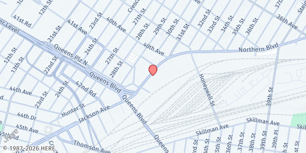 Map showing The Fortune Society - Long Island City at 29-76 Northern Boulevard, Long Island City, NY