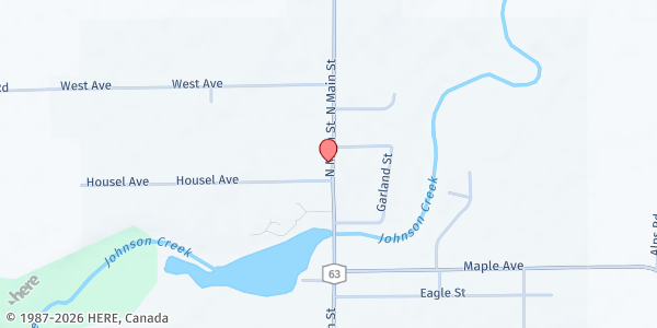 Map showing LYFE Food Pantry at 107 North Main St, Lyndonville, NY