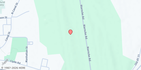 Map showing Lyons Transportation Facility at 70 Clyde Road, Lyons, NY