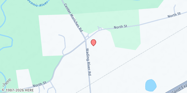Map showing St. Peter & Paul Food Pantry at 781 Wading River Road, Manorville, NY