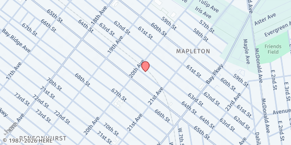 Map showing Halal Food Connection - Mapleton at 2015 64th Street, Mapleton, NY