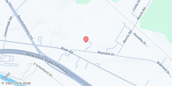 Map showing Mohawk Valley Church Food Pantry at 9427 Maynard Drive, Marcy, NY