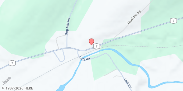 Map showing Faith Deliverance Tabernacle at 7575 NYS Hwy 7, Maryland, NY