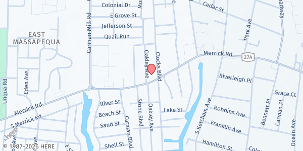 Map showing Bethel Christian Church at 5715 Merrick Rd., Massapequa Park, NY